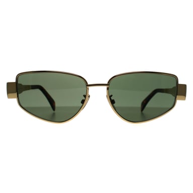 Celine Metal Triomphe CL40293U 30N glÃ¤nzend endura gold grÃ¼n Sonnenbrille