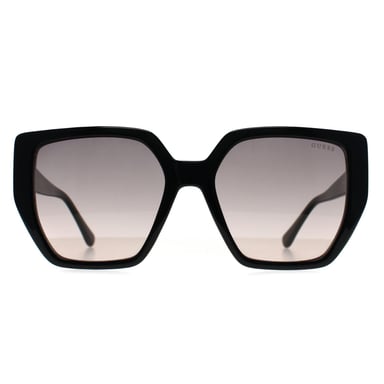 Guess GF6178 01B glÃ¤nzend schwarz rosa braun Sonnenbrille