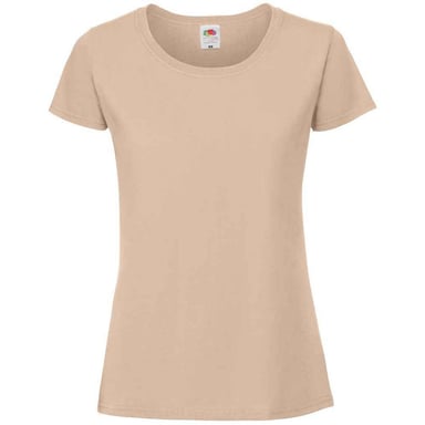 Fruit Of The Damen T-Shirt, enganliegend (Sand)