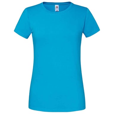 Fruit Of The Damen T-Shirt, enganliegend (Azure Blau)