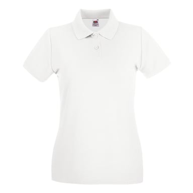 Fruit of the Loom - Poloshirt für Damen (Weiß)