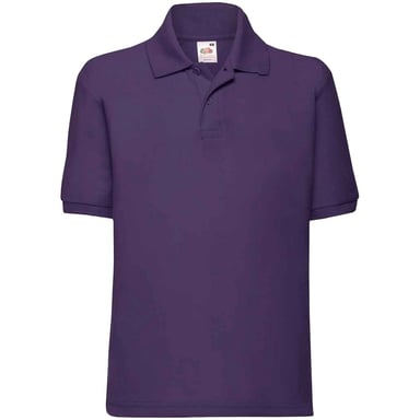 Fruit of the Loom Kinder Poly/Baumwolle Pique Polo Shirt (Violett)