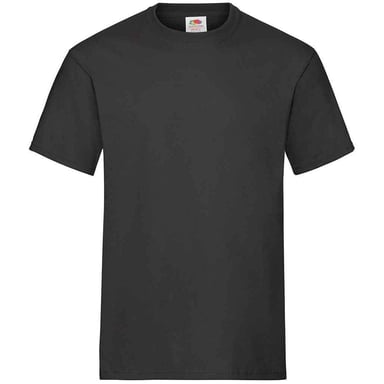 Fruit of the Loom - T-Shirt für Herren/Damen Unisex (Schwarz)