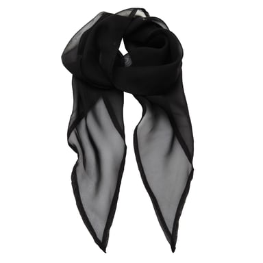 Premier Damen Chiffon-Schal / Chiffon-Halstuch (Schwarz)
