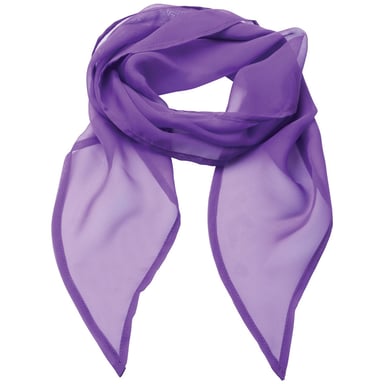Premier Damen Chiffon-Schal / Chiffon-Halstuch (Dunkles Violett)