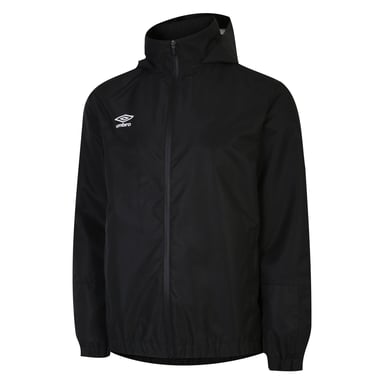 Umbro - "Total" Jacke, wasserfest für Herren - Training (Schwarz/Weiß)