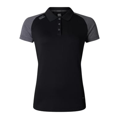 Canterbury - "Elite" Poloshirt für Damen (Schwarz/Magnetgrau)