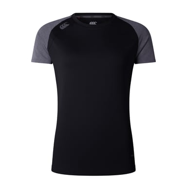 Canterbury - "Elite" T-Shirt für Damen - Training (Schwarz/Magnet (Farbe) meliert)