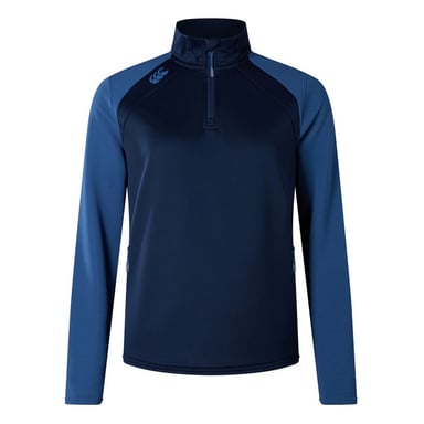 Canterbury - "Elite" Base Layer Oberteil mit kurzem Reißverschluss für Damen (Marine/wahres Marienblau meliert)