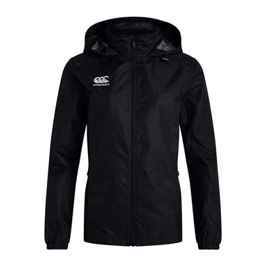 Canterbury - "Club" Jacke, wasserfest Durchgehender Reißverschluss für Damen (Schwarz)