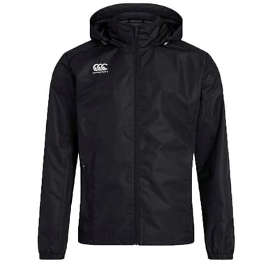 Canterbury - "Club" Jacke, wasserfest Durchgehender Reißverschluss für Herren (Schwarz)