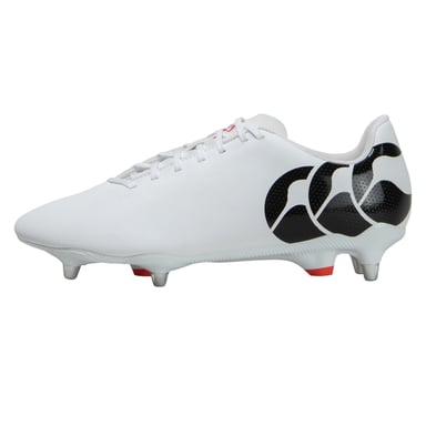 Canterbury - Herren/Damen Unisex Rugby-Stiefel für weichen Boden "Speed Raze" (Weiß/Schwarz/Rot)