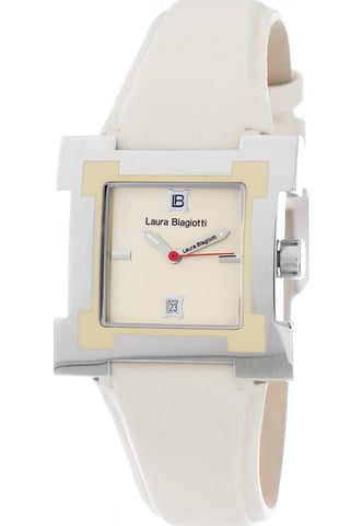 Laura Biagiotti Damenuhr Quartz Silber Gelb