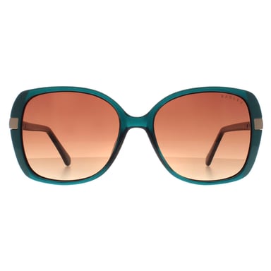 Radley Morwenna 107 glänzende Sonnenbrille mit grünem Kristall und braunem Farbverlauf