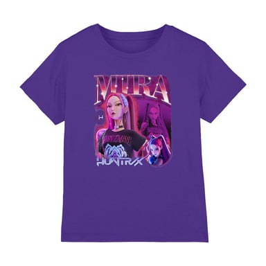 K-Pop Demon Hunters - "Huntr/X" T-Shirt für Kinder (Violett)