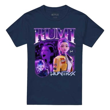 K-Pop Demon Hunters - "Huntr/X" T-Shirt für Herren/Damen Unisex (Marine)