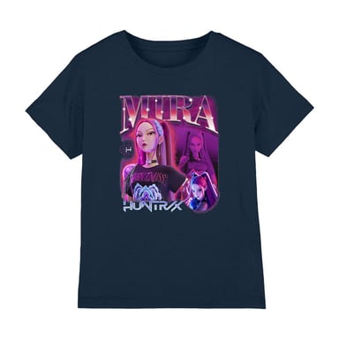 K-Pop Demon Hunters - "Huntr/X" T-Shirt für Kinder (Marine)