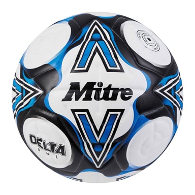Mitre - "Delta One" Fußball (Weiß/Schwarz/Blau)