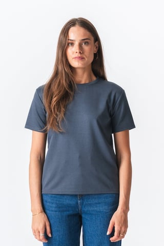 Lockeres T-Shirt Leah - Grau