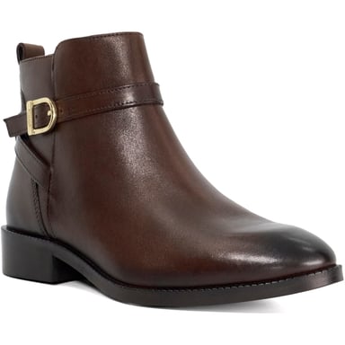 Dune Pemma Leder Damen Stiefel Braun