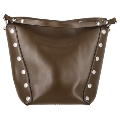 Mulberry Camden Nietentasche aus olivgrünem Leder