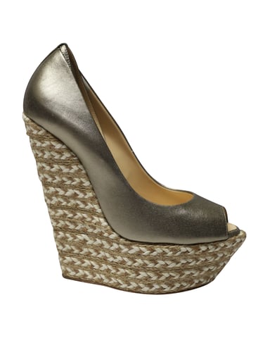 Giuseppe Zanotti Cumber 105 Keilabsatz aus goldenem Leder