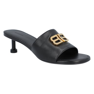 Balenciaga Groupie Leder-Pantoletten