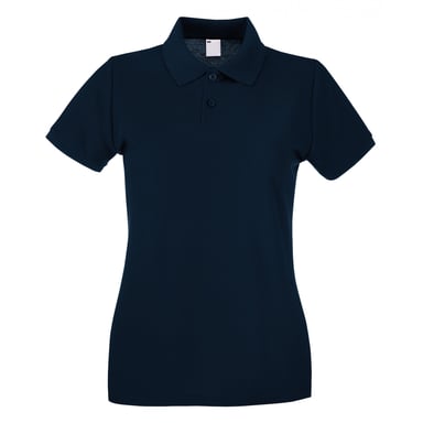 Fruit of the Loom - Poloshirt für Damen kurzärmlig (Mitternachtsblau)