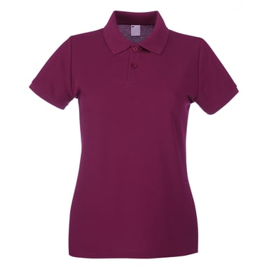 Fruit of the Loom - Poloshirt für Damen kurzärmlig (Stierblut)