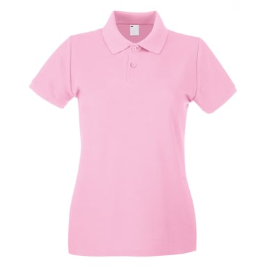 Fruit of the Loom - Poloshirt für Damen kurzärmlig (Babyrosa)