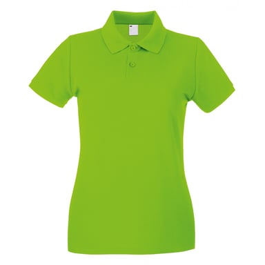 Fruit of the Loom - Poloshirt für Damen kurzärmlig (Limettengrün)