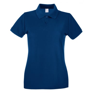 Fruit of the Loom - Poloshirt für Damen kurzärmlig (Marineblau)