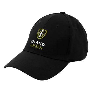 Island Green - Hut Abgerundeter Kopf für Herren - Emblem (Schwarz)