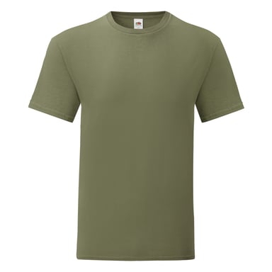 Fruit Of The Loom Herren T-Shirt Iconic (Olivgrün)