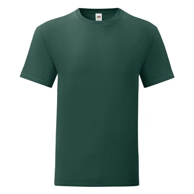 Fruit Of The Loom Herren T-Shirt Iconic (Waldgrün)