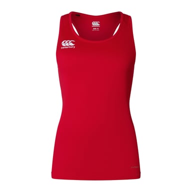Canterbury - "Club Dry" Ärmelloses Oberteil Racerback für Damen (Fahnenrot)
