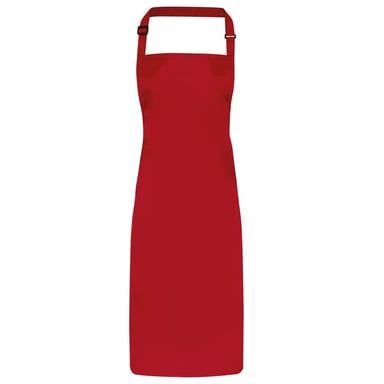 Premier - Herren/Damen Unisex Schürze, mit Latz (Rot)