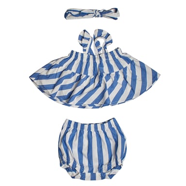 3-teiliges Set Bluse, Pumphose und Stirnband 869430 für Baby-Mädchen
