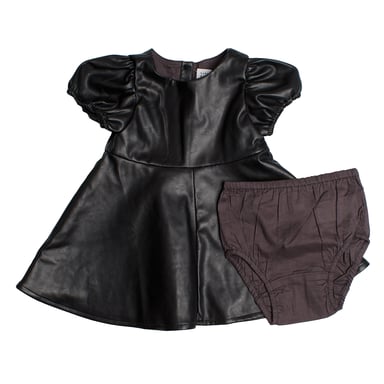 Kunstlederkleid mit passendem Höschen 783401 für Baby-Mädchen