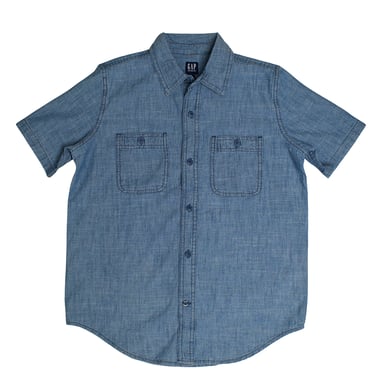 Kurzarm-Jeanshemd 671081 für Jungen