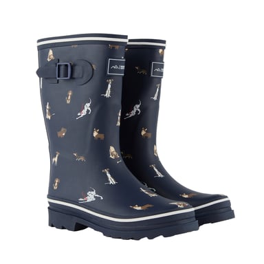 Regatta - Damen Gummistiefel "Amelia", Hunde (Marineblau)