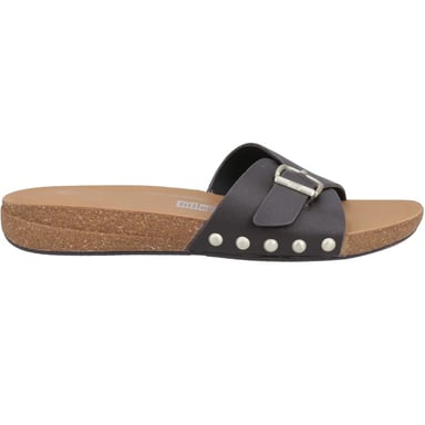 Fit Flop - Damen Badesandale, Leder (Schokoladenbraun)