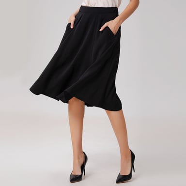 Eleganter ausgestellter Rock