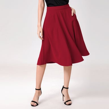 Eleganter ausgestellter Rock