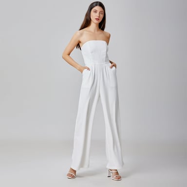 Minimalistischer Bustier-Jumpsuit