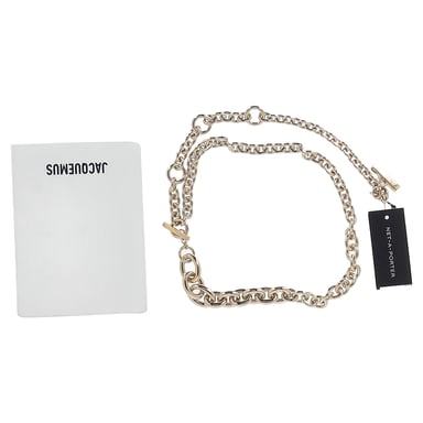 Jacquemus Le Noli Gürtel aus goldfarbenem Messing