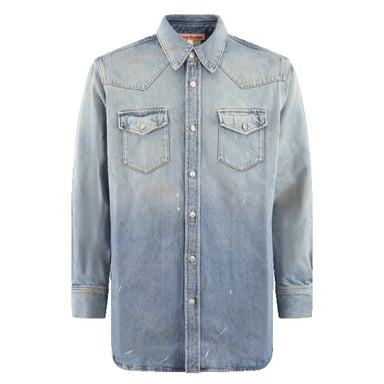 Karty Jeanshemd im Used-Look