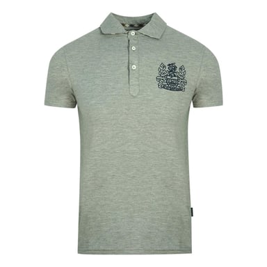 Aquascutum Unisex Erwachsene Aldis Brust-Logo Poloshirt (Grau)