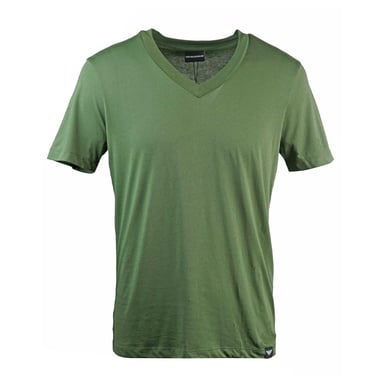 Emporio Armani - T-Shirt für Herren/Damen Unisex, V-Ausschnitt (Grün)
