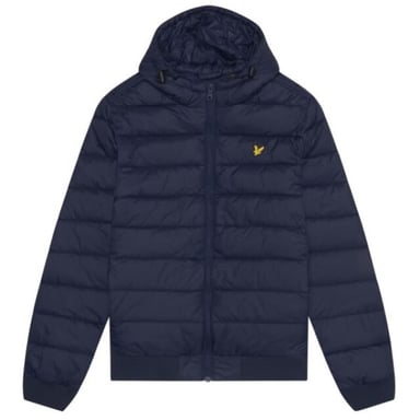 Lyle & Scott Branded Dark Navy Blue Wadded Padded Jacket